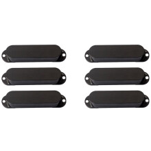6X Coperchio Pickup Sigillato con Coperchio Un Bobina Singola Chiuso Nero St