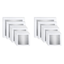 Drywall Repair Kit 32 Piece Drywall Patches Aluminum Drywall Patch Repair Kit Mesh Drywall Patch Kit (2/4/6/8 Inch)
