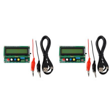 2X Lc100-A Digital LCD High Precision Inductance Capacitance L/C Meter Capacitor Tester Frequency 1Pf-100Mf + Test Clip