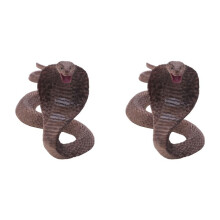 2X SimulacióN Modelo de Reptil Serpiente para  Gafas Anfibias Modelo Kingsnake Ordenado Adornos de Juguete