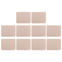 10X Large Silicone Pot Holder Square Thick Heat Insulation Pad Non-Slip Corrugated Kitchen Table Mat()