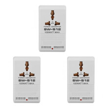 3X SW-S12 100W 110V/120V to 220V/240V Step- Down Voltage Transformer Converter Travel Dual Channel Power Converter