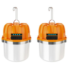 2X USB Wiederaufladbare LED-Campingleuchten für Den Außenbereich, Camping, Grillzelte, Hängelaterne, Notstromversorgung