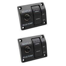 2X Bilge Pump Control Automatic Pump Marine Panel 3-WAY Panel for Bilge Pump