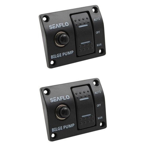 2X Bilge Pump Control  Automatic Pump Marine Panel  3-WAY  Panel for Bilge Pump