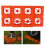 5pcs Interlocking Leveling Blocks Kit, ABS Anti-Slip Pads, Orange 15