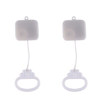 2X Zugschnur-Spieluhr, Weiße Kinderbettglocke, Rassel, Geschenke, Teile, Zubehör