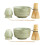 2X Set per Matcha, Set da Tè Giapponese Comprende Ciotola per Matcha con Beccuccio, Supporto per Matcha, Matcha In Bambù e Paletta In Bambù 1