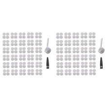 200 Pièces Séries Couvercles en Aluminium Couvercles en Aluminium Joints Couvercles en Aluminium pour Ligne D'Origine Capsules Dosettes de