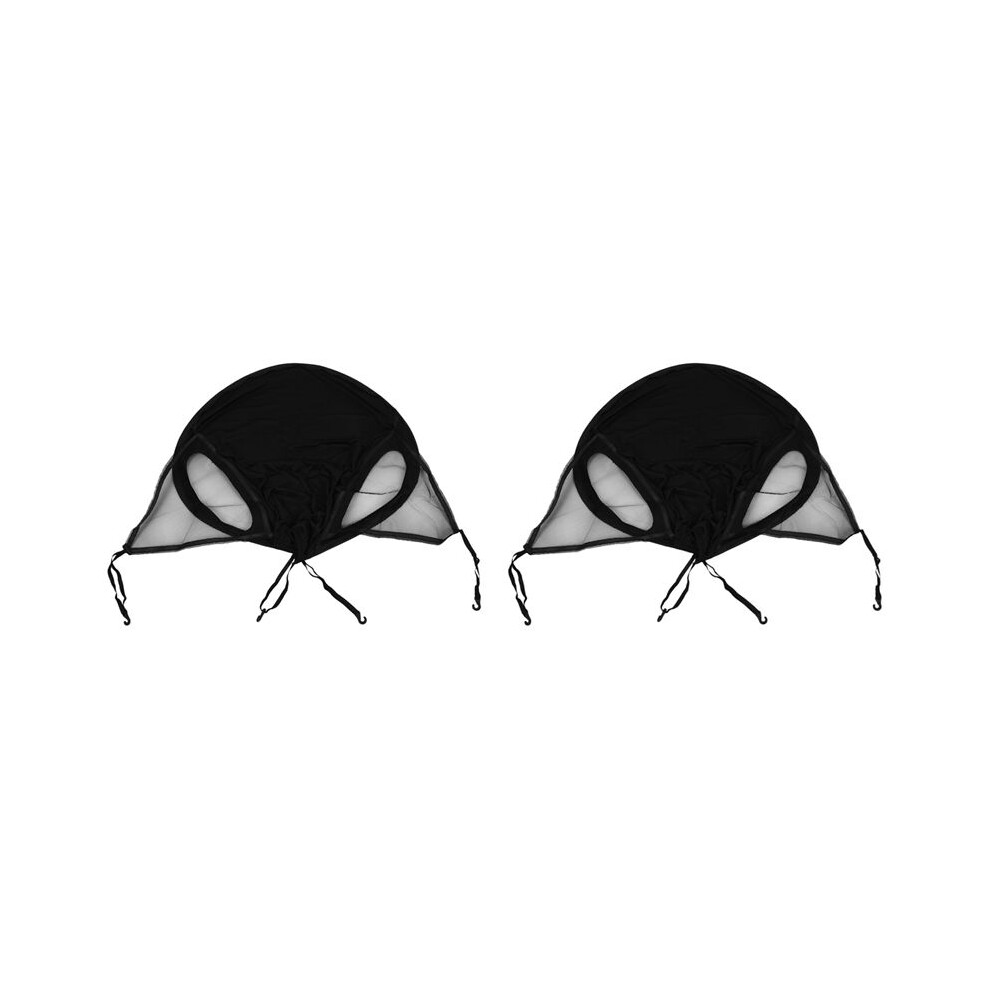 2X Upgraded Version of Baby Stroller Sun Visor Carriage Sun Shade Canopy Cover Black