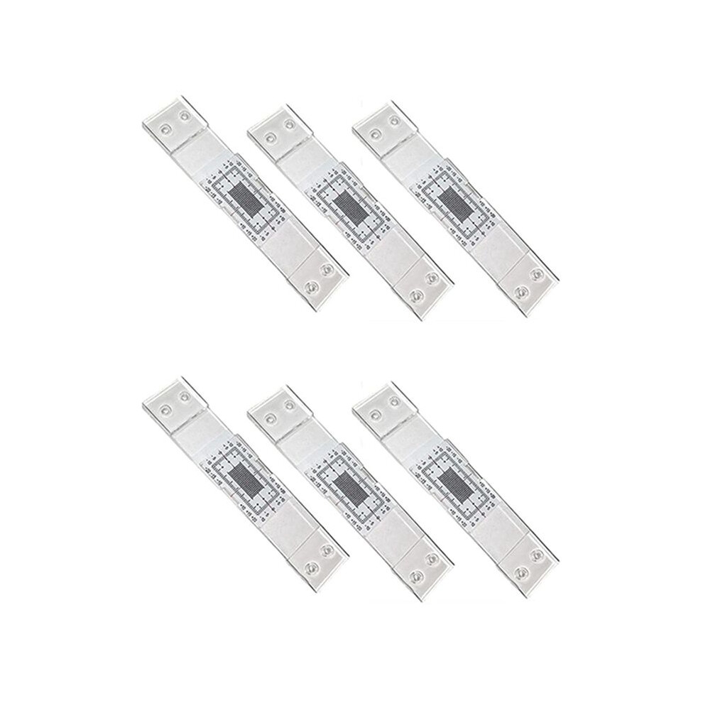 Brecantia Crack Monitoring Record, 9Pcs Crack Measurement Tool, Crack Width Gauge, Clear Acrylic Corner Crack Comparison Caliper
