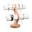 2X 2-Layer Solid Wood Jewelry Display Stand Watch Organizer Storage Rack Jewelry Packing Display Props Bracket, D 4
