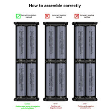 2X 21700 DIY Powerbank-Behuizing Ondersteunt 4x21700 Batterijen PD20W Powerbank-Behuizing LED-Scherm Transparante Batterijopslag B