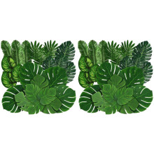 176 Stück Dschungel Blätter 8 Arten Künstliche Tropische Monstera Blätter mit Stielen für Hawaiian Luau Party Strand Theme Party