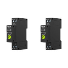 2X Tuya Zigbee Intelligente Stroomonderbrekertiming Fotovoltaïsche Bidirectionele Meting Energiemeter Automatisch Hersluiten