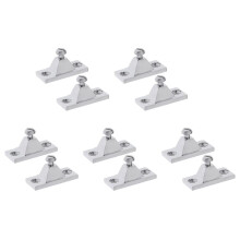 10 Pieces Marine Deck Hinge Boat Bimini Top Fitting Hardware