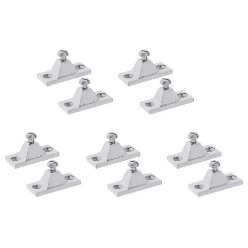 10 Pieces Marine Deck Hinge Boat Bimini Top Fitting Hardware
