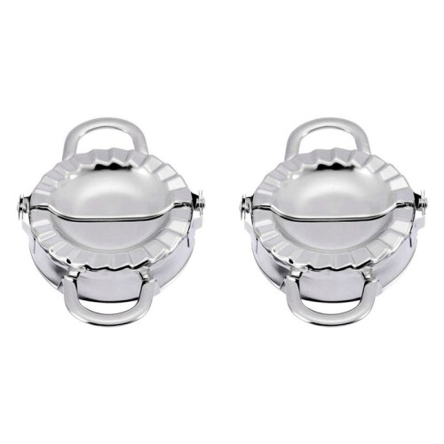 2X Stainless Steel Dumpling Maker, Flower Type Dumpling Ravioli Maker Press Mold Dumpling Making Device Accessories
