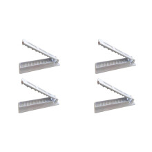 4 Stuks Kebab Maker BBQ Vlees Spies Machine Herbruikbaar voor Kebab Press Maker Barbecue voor Keuken Grill Accessoires, Wit