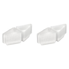 100Pcs Cake Slice Containers with Hinged Lid,Disposable Pie Slice Boxes,Individual Cheesecake Containers,Cake Carriers