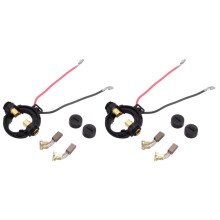 2Pair Carbon Brushes + Holder + Carbon Brushes Cap Replacement Parts for 328202 334696 G18DSL G18DL G14DSL G14DL