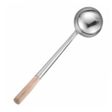 2X Long Handle Soup Ladle Cooking Utensils Ladle Spoon Wok Soup Spoon Kitchen Tool A