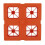 5pcs Interlocking Leveling Blocks Kit, ABS Anti-Slip Pads, Orange 13