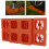 5pcs Interlocking Leveling Blocks Kit, ABS Anti-Slip Pads, Orange 5