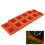 5pcs Interlocking Leveling Blocks Kit, ABS Anti-Slip Pads, Orange 12