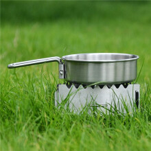 2X Tragbarer -Spirituskocher mit Kreuz-Ständer, Spiritusbrenner für Outdoor-Camping, Wandern, Rucksackreisen, Kochen B