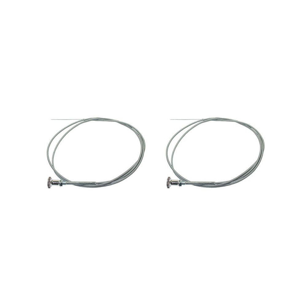 2X Chrome Universal 6 Ft Carb Carburetor Choke Cable Push Pull Choke Throttle Cable For Hot Rat Rod Holley Edelbrock Black 4713588312446