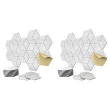 24 Pack Self-Adhesive Y-Lined Acoustic Panels,Sound Proof Foam Panels,Sound Absorbing Panels for Home & Offices