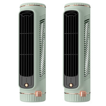 2X Automatic Remote Air Conditioner, USB Personal Air Conditioner Conditioner with 3-Speed Electric Fan Green