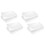 Perfect Deviled Eggs with Ease,4 Clear Egg Containers with Lid Hold 96 Eggs,Easy Carry,Dishwasher Safe Carrier,Stackable 1