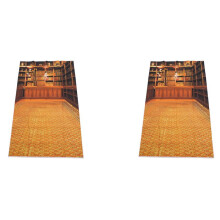 2X Retro Studio Biblioteca Libri Shelf Fotografia Foto Sfondo Sfondo Puntelli 3X5 Piedi