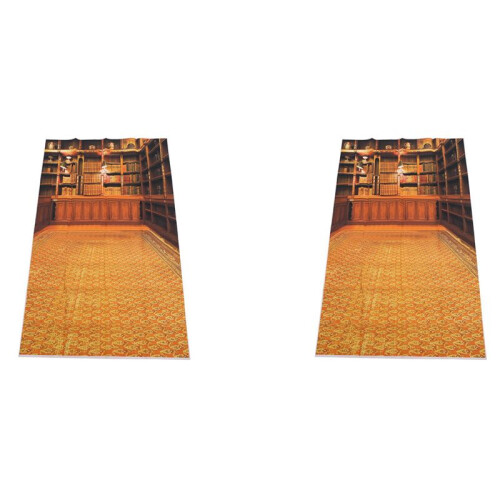2X Retro Study Library Books Shelf Photography Photo Background Backdrop Prop 3X5FT