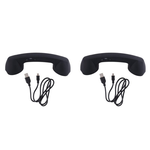 2X Receptor de Telefone Retro Sem Fio e Receptor de Telefone com Fio para Celular 1