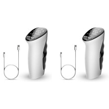 2X Gripkrachttrainer, Grijpkrachttester Handgreeptrainer Automatisch Vastleggen Digitale Handdynamometer