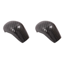 2X for ZS 2017 - 2020 EV MG6 Carbon Fiber ABS Gear Shift Knob Cover Trim Car Accessories