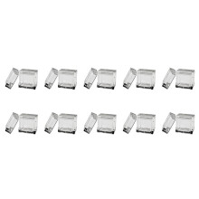20Pcs Acrylic Box Trays for 0.39Inch 10mm Elements Cubes Clear Case Periodic Table Bracket for Elements Collections