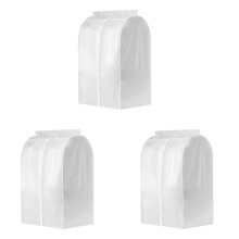 3PCS Clothing Rack Dust Cover Clothes Hanging Bag Enclosed Clothes Rack Floor Hanger Cover Wardrobe Storage Cover B