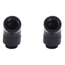 2X G1/4 Screw Thread 45 Degree Elbow Rotary Brass- Adapter Male to Female Connector Fitting Computer Pc Water Cooling