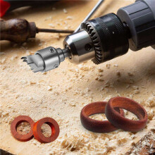 26 Pcs Ring Drill Bit Set, Wood Ring Drill Bit Wooden Ring Maker Steel Wood Bead Drill Bit for DIY Rings Making Jewelry
