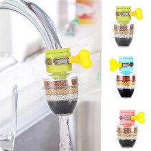 6Pcs Home Kitchen Water Softener Fluoride with Filtration Cartridge Faucet Purifier Faucet Tap Water Purifier Filter