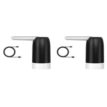 2X Distributeur D'Eau Portable de 5 Gallons, Pompe Ă Bouteille D'Eau, Distributeur D'Eau de 5 Gallons, Distributeur D'Eau Potable Ă Chargement USB