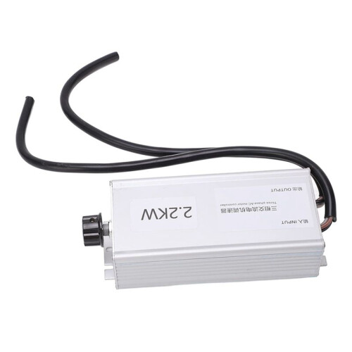 2X Motor Speed Controller, 2.2KW 3 Phase Aluminum Alloy 380V Variable Electronic Speed Regulator 2