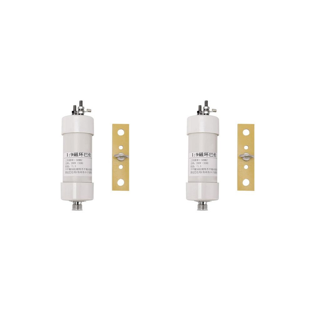 2X 1:9 Balun 200W 1:9 Antenna Balun Input 50Î© To Output 450Î© For Shortwave Ssb Cw Lsb Usb Am Fm 4712528604559