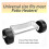 4X Universal Patio Heater Wheel Kit-Stainless Steel Silver Bracket + Black Wheels 8