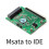 2X Adapter IDE MSATA 2,5 Cala 5 V IDE do Karty Konwertera MSATA SSD 4