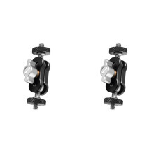 2X Doppelkugel-Kamera Magic Arm, Einstelllast 2 Kg, Magic Arm-Halterung, Aluminiumlegierung, 1/4 Zoll Schraubkugel Magic Arm
